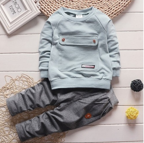 2021 toddler baby clothes children suit 0-3 years old suit + pants children's sportswear boys girls children's clothing brand