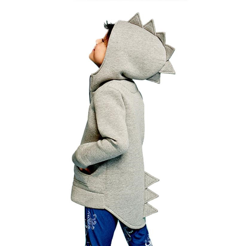 Boys Clothes Kids Baby Boy Jacket Dinosaur Hooded Coat